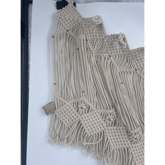 Passport To India Handmade Macrame Window Valance 44x25 Boho - Picture 3 of 5